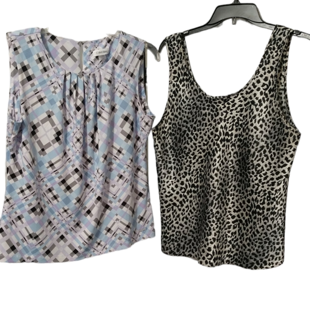 Bundle of 2 Summer Tops Perfect for Work sz Large